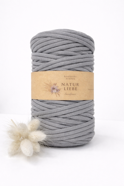 Makramee Garn Premium | 100% Baumwolle | Stärke 5 mm, geflochten | Länge 100 Meter | Verschiedene Farben