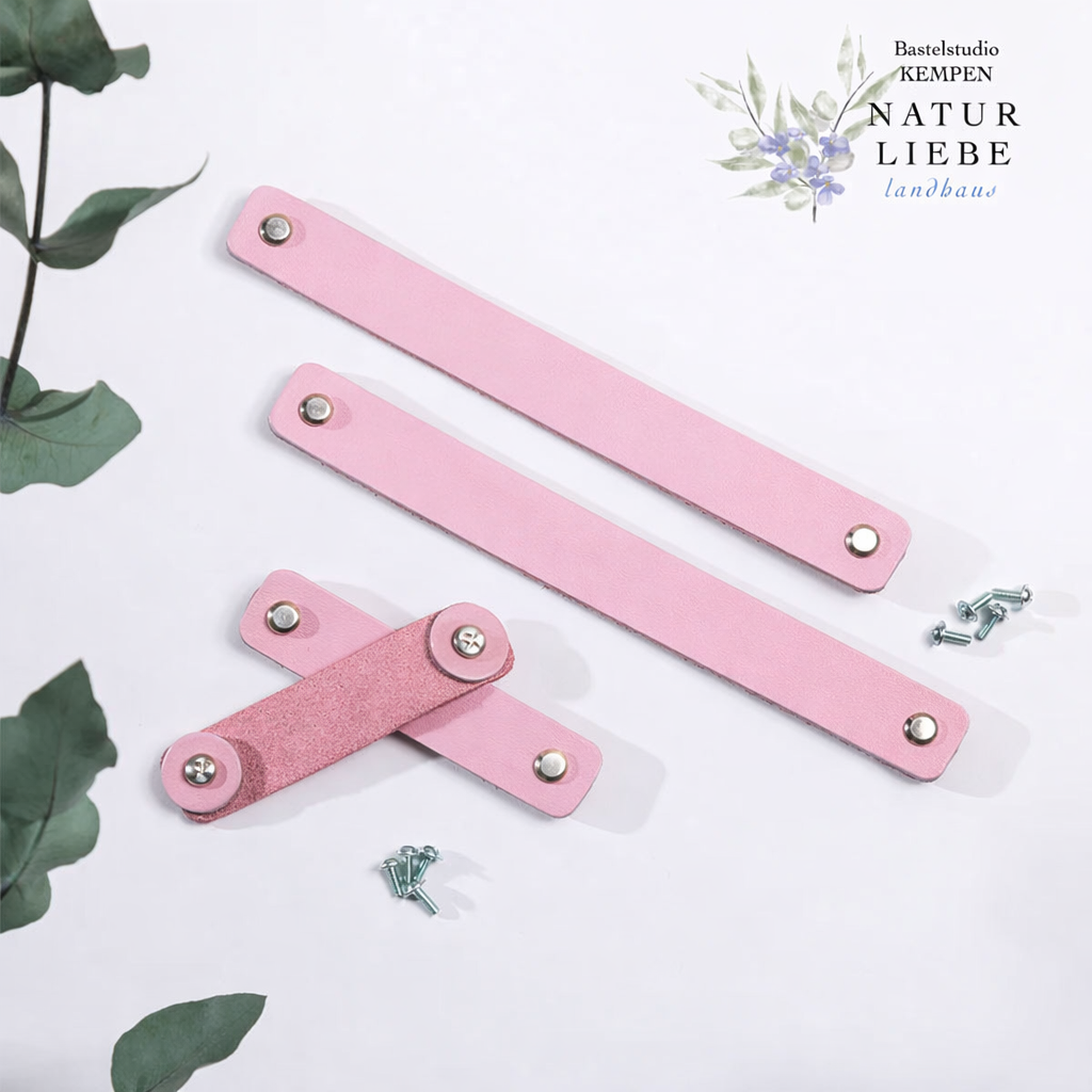 Ledergriff / -henkel | Mit Schrauben | 100 x 22 mm | Für Taschen und Körbe