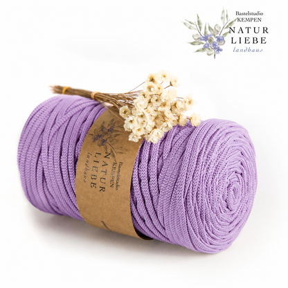 Makramee Garn | 100% Polyester | Stärke 5 mm, geflochten | Länge 100 Meter | Verschiedene Farben | OEKO-TEX zertifiziert