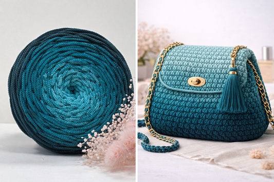 Polyestergarn | Ombre mit Farbverlauf | Stärke 3 mm | Länge 260 Meter | Verschiedene Farben