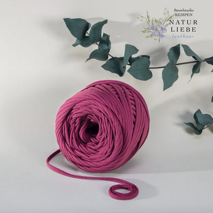 T-Shirt Garn | 100% Baumwolle | Stärke 6 mm | Länge 100 Meter | 360 Gramm | Verschiedene Farben