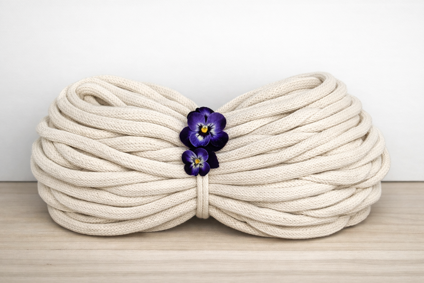 Makramee Garn PREMIUM XXL | 100% Baumwolle | Stärke 9 mm, geflochten | Länge 100 Meter | Verschiedene Farben