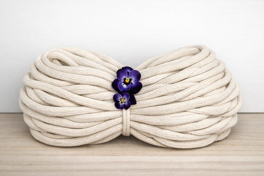 Makramee Garn PREMIUM XXL | 100% Baumwolle | Stärke 9 mm, geflochten | Länge 100 Meter | Verschiedene Farben