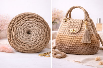 Polyestergarn | Ombre mit Farbverlauf | Stärke 3 mm | Länge 260 Meter | Verschiedene Farben