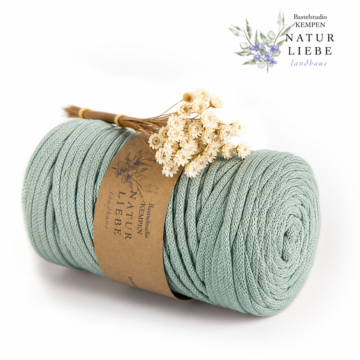 Makramee Garn | 100% Polyester | Stärke 5 mm, geflochten | Länge 100 Meter | Verschiedene Farben | OEKO-TEX zertifiziert