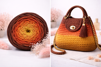 Polyestergarn | Ombre mit Farbverlauf | Stärke 3 mm | Länge 260 Meter | Verschiedene Farben