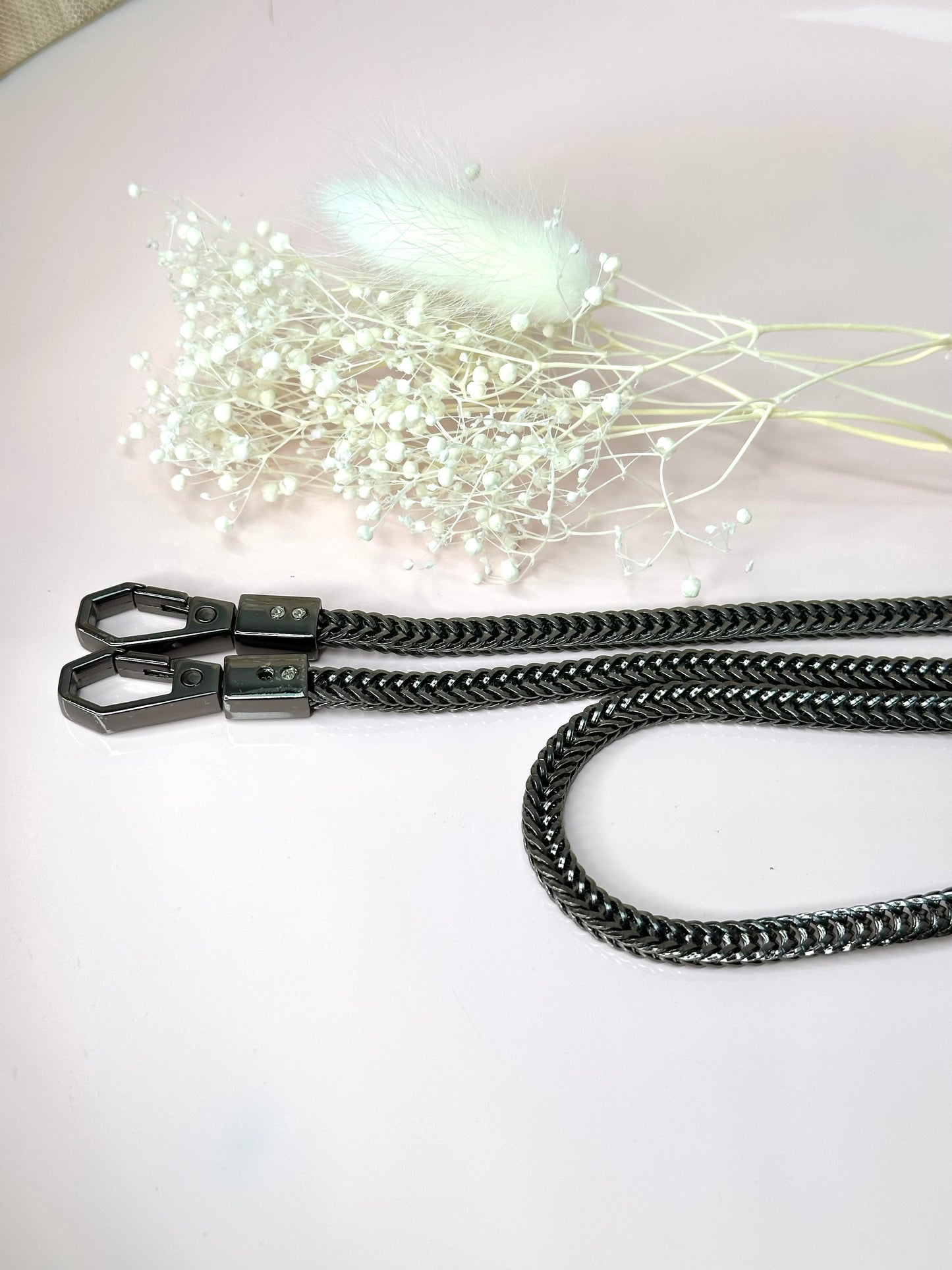 Flache Metallkette für Handmade-Taschen | 120 cm