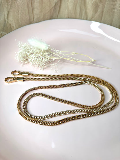 Flache Metallkette für Handmade-Taschen | 120 cm