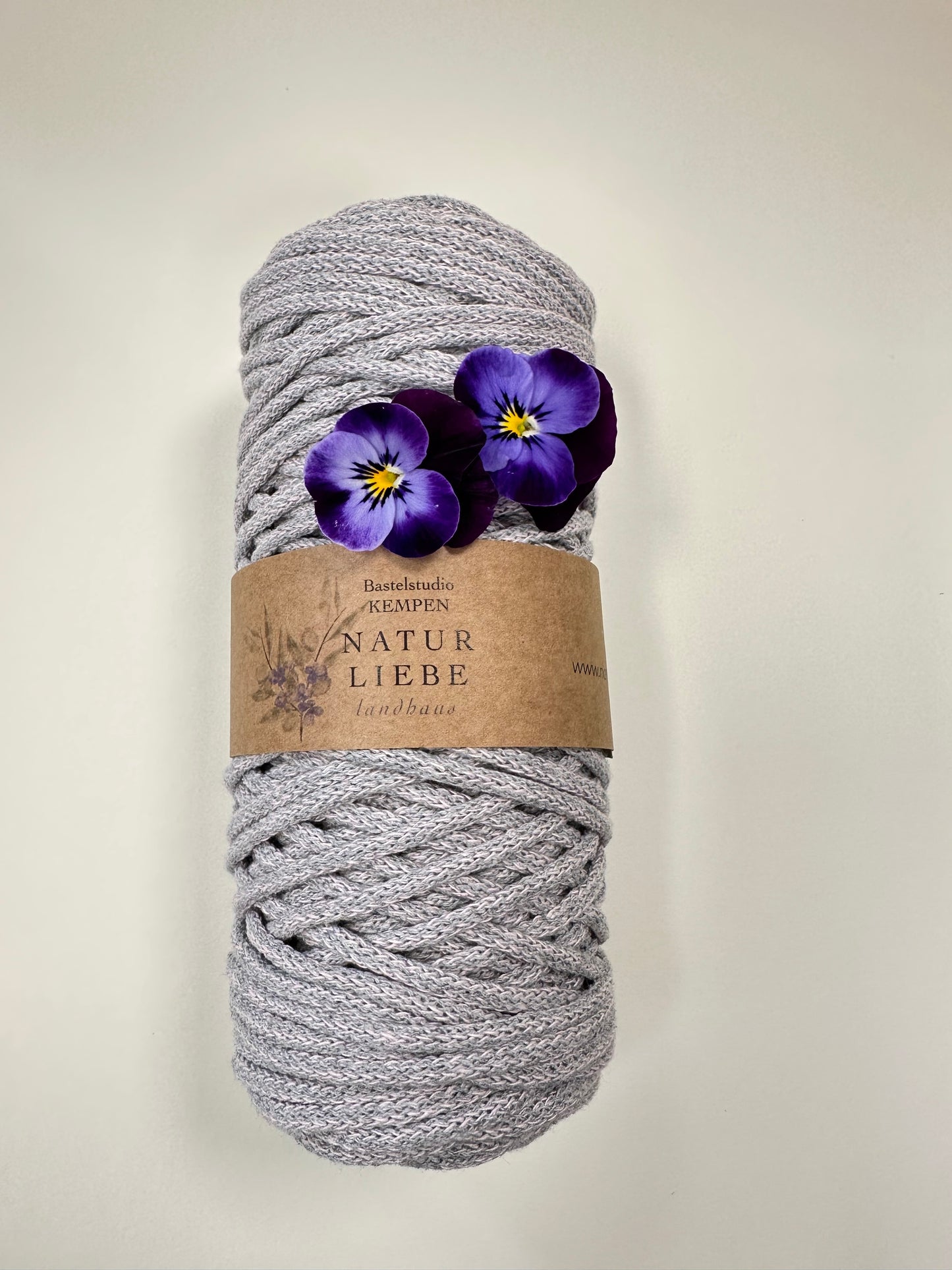 Makramee Garn Premium Limited Edition | 100% Baumwolle | Stärke 3 mm, geflochten | Länge 100 Meter | Verschiedene Farben