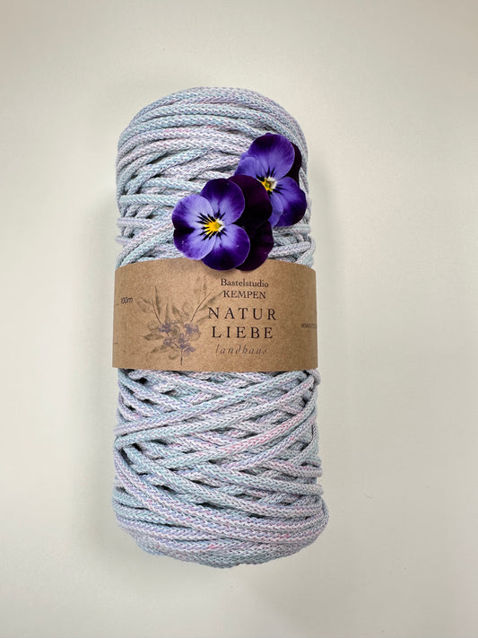 Makramee Garn Premium Limited Edition | 100% Baumwolle | Stärke 3 mm, geflochten | Länge 100 Meter | Verschiedene Farben