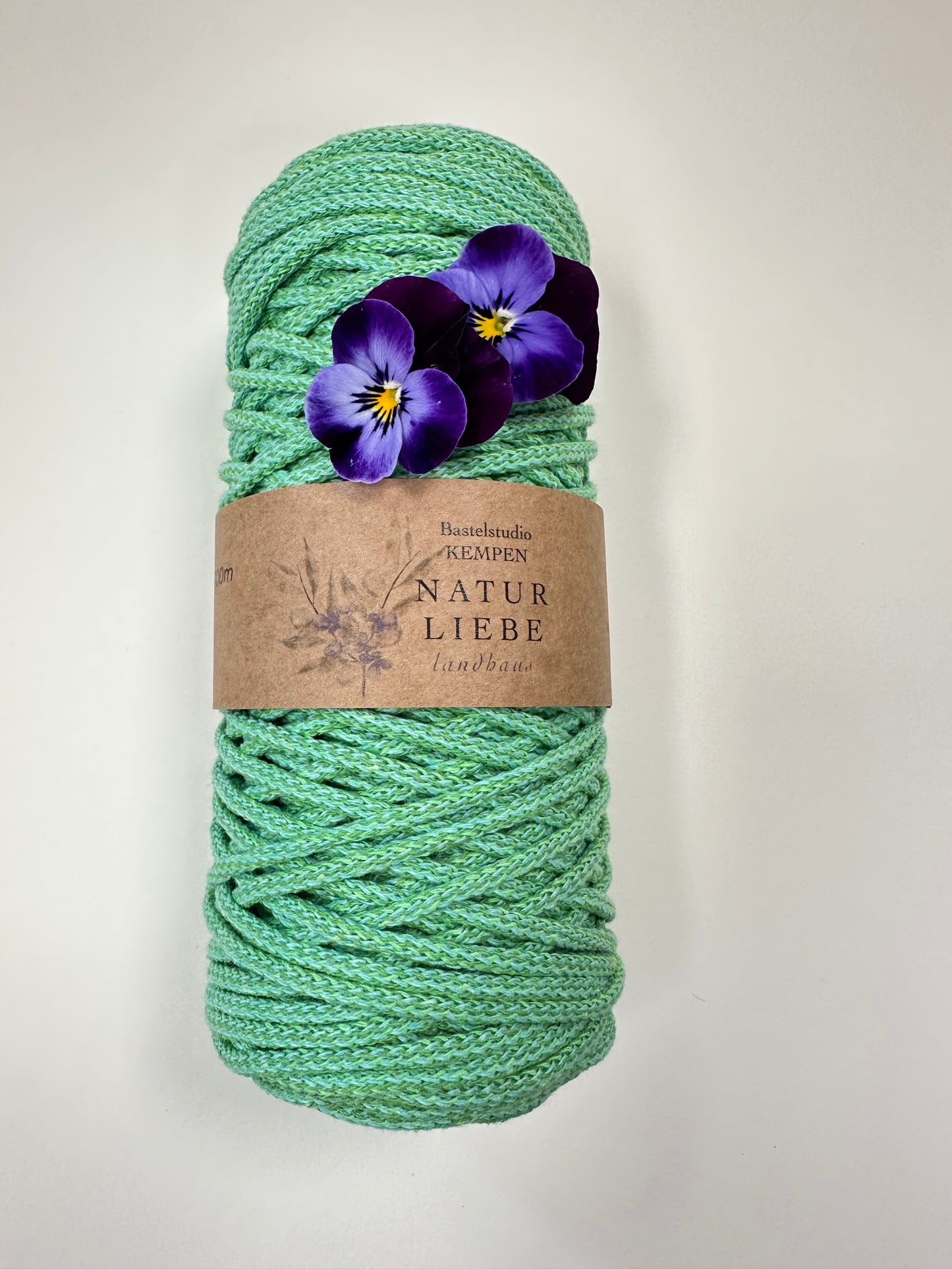 Makramee Garn Premium Limited Edition | 100% Baumwolle | Stärke 3 mm, geflochten | Länge 100 Meter | Verschiedene Farben