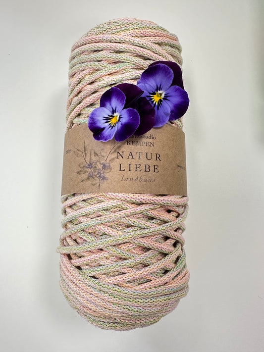 Makramee Garn Premium Limited Edition | 100% Baumwolle | Stärke 3 mm, geflochten | Länge 100 Meter | Verschiedene Farben