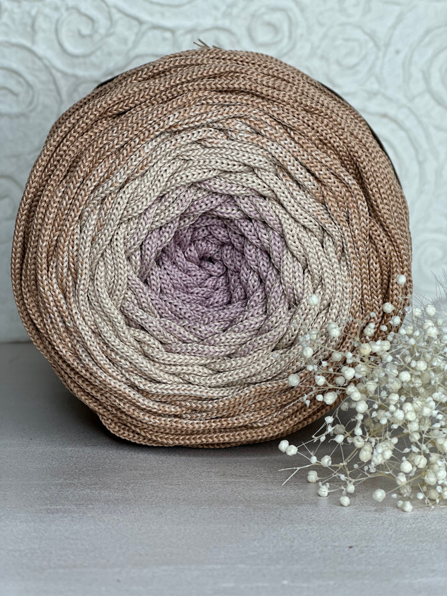 Polyestergarn | Ombre mit Farbverlauf | Stärke 3 mm | Länge 260 Meter | Verschiedene Farben