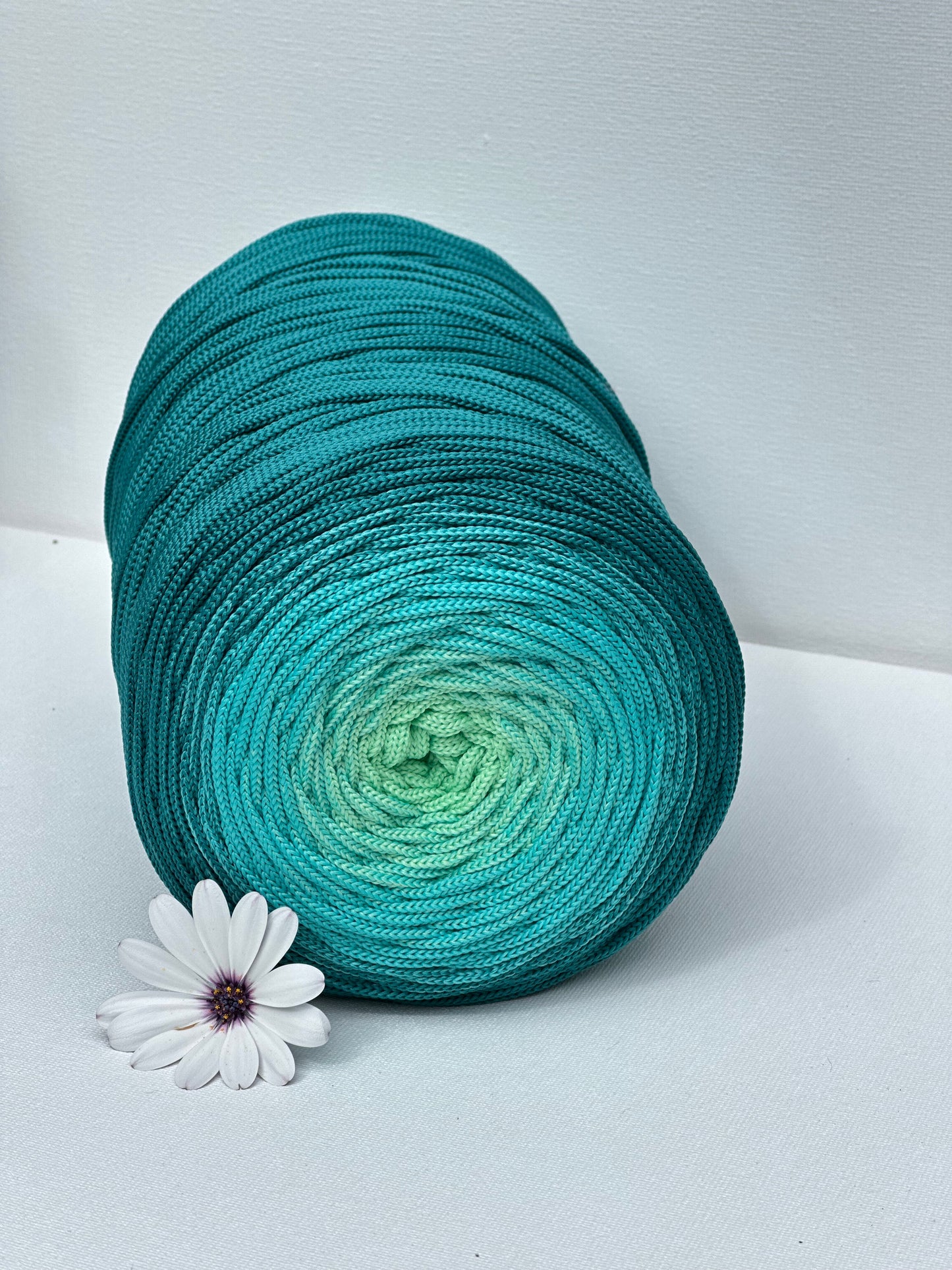 Polyestergarn | Ombre mit Farbverlauf | Stärke 5 mm | Länge 260 Meter | Verschiedene Farben