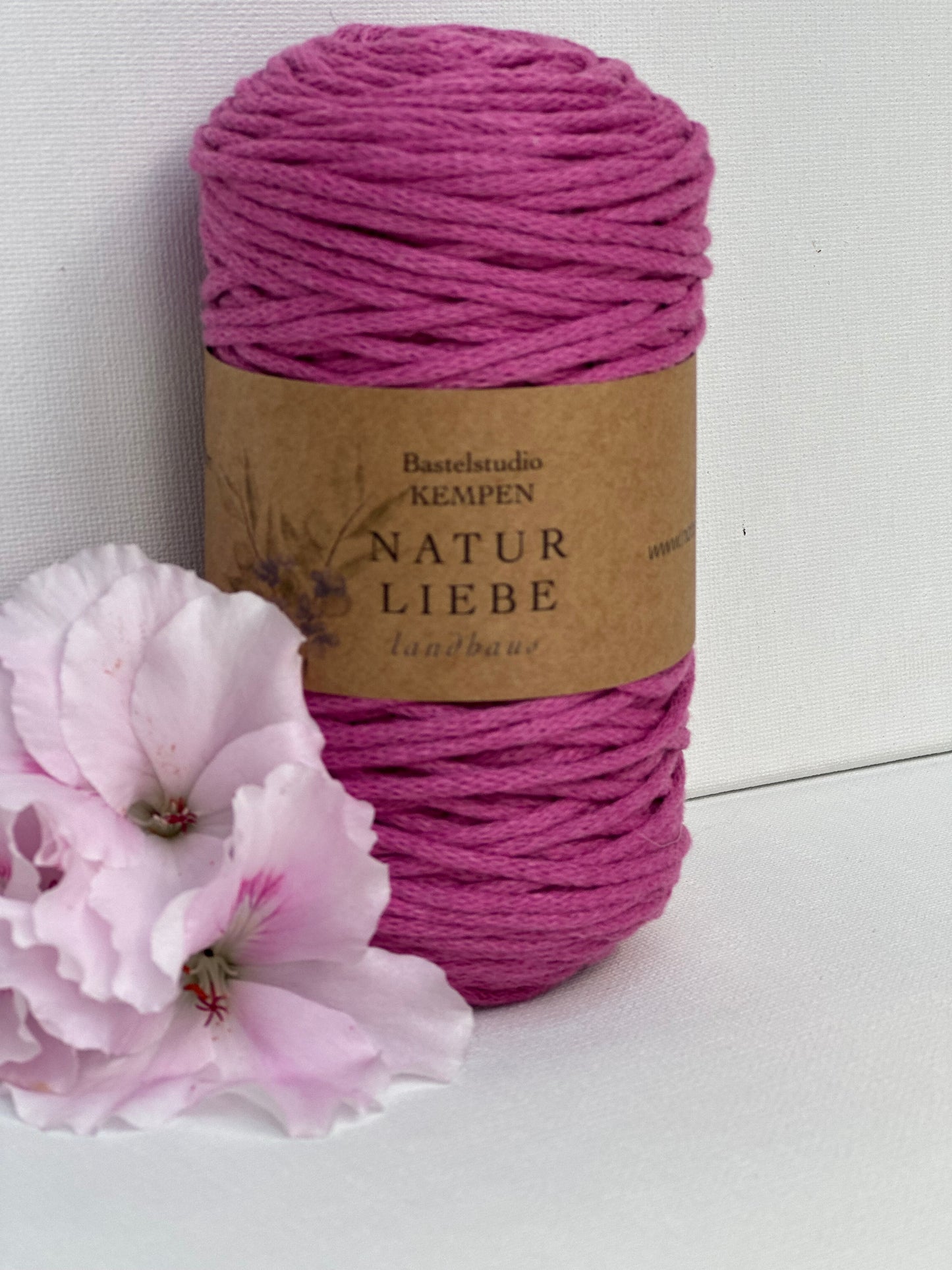 Makramee Garn Premium| 100% Baumwolle | Stärke 2 mm, geflochten | Länge 100 Meter | Verschiedene Farben