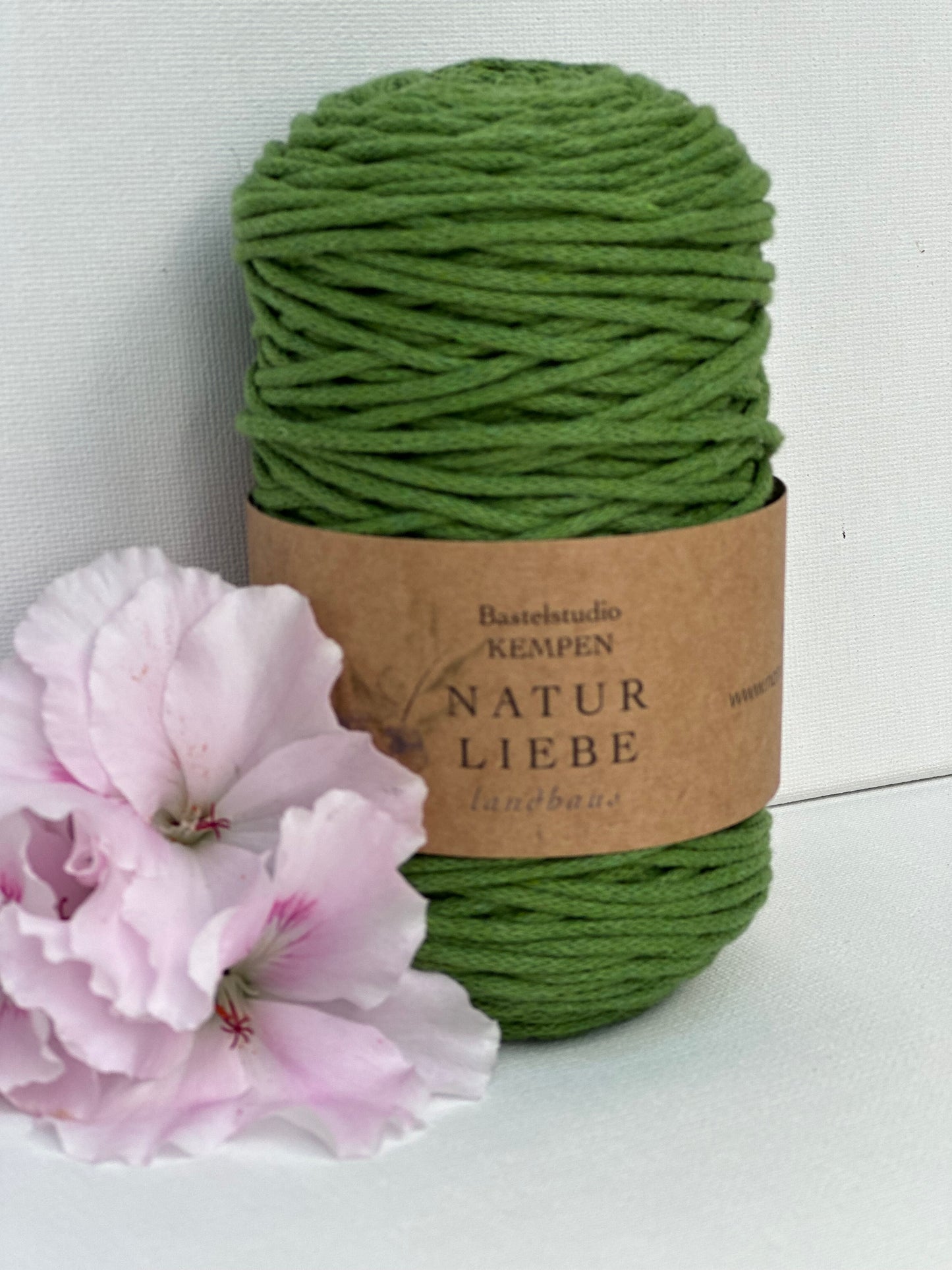 Makramee Garn Premium| 100% Baumwolle | Stärke 2 mm, geflochten | Länge 100 Meter | Verschiedene Farben