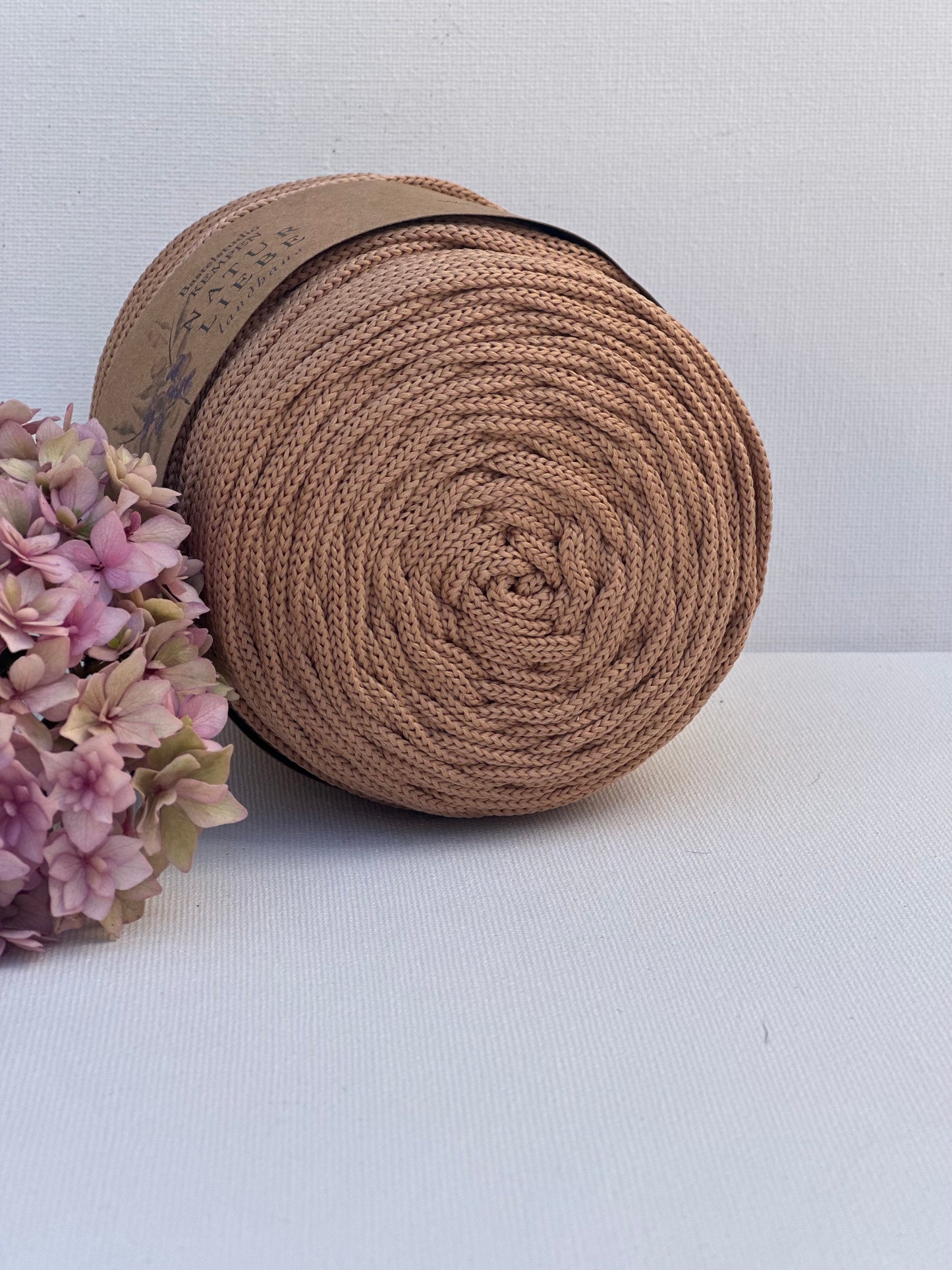 Polyester Garn | 100% Polyester | Stärke 3 mm, geflochten | Länge 100 Meter | Verschiedene Farben | OEKO-TEX zertifiziert
