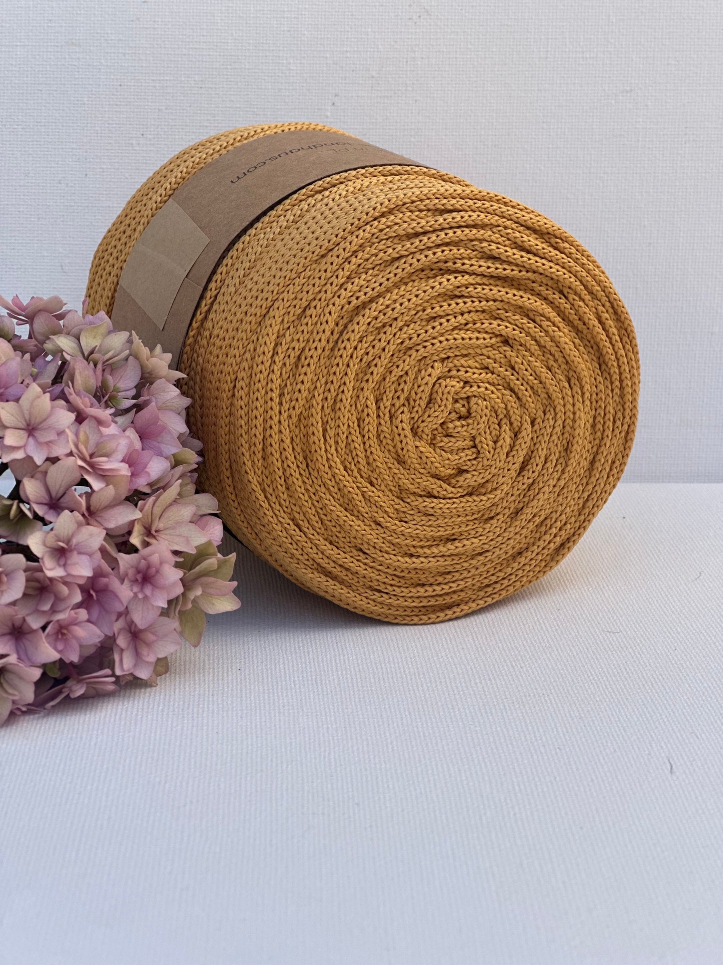 Polyester Garn | 100% Polyester | Stärke 3 mm, geflochten | Länge 100 Meter | Verschiedene Farben | OEKO-TEX zertifiziert