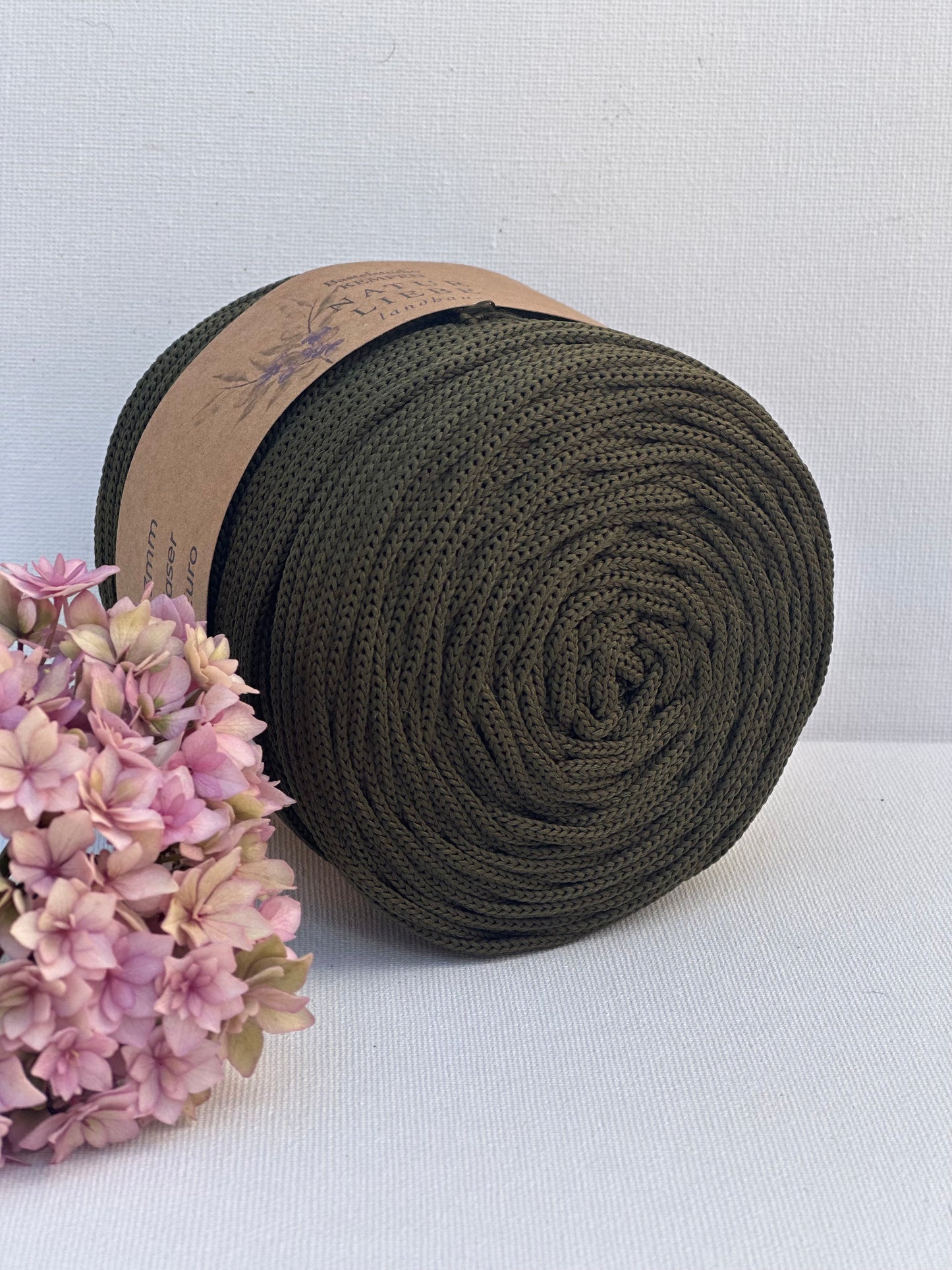 Polyester Garn | 100% Polyester | Stärke 3 mm, geflochten | Länge 100 Meter | Verschiedene Farben | OEKO-TEX zertifiziert