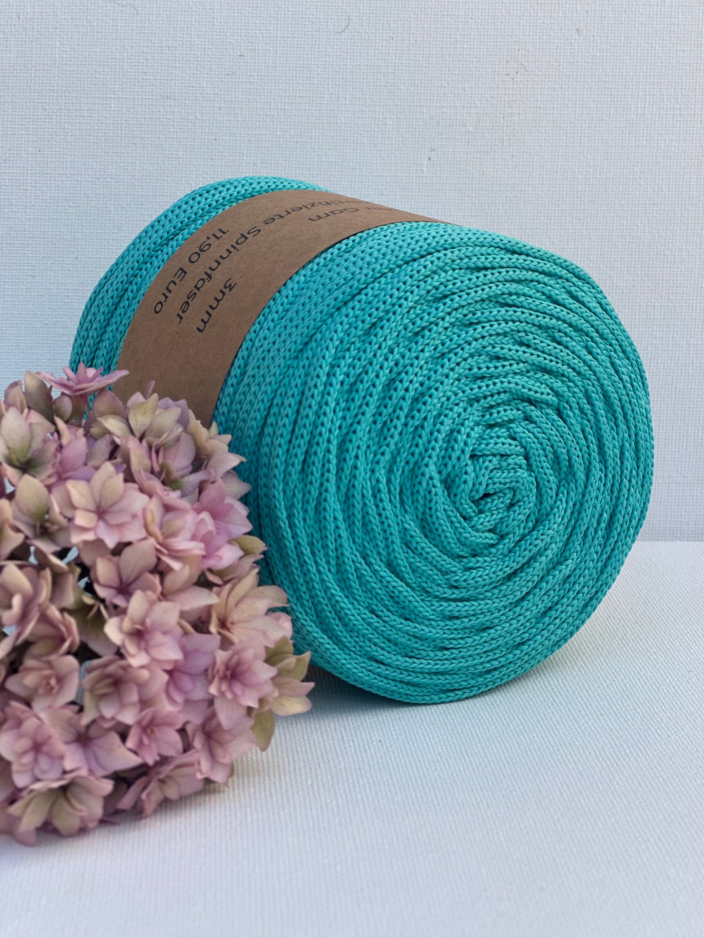 Polyester Garn | 100% Polyester | Stärke 3 mm, geflochten | Länge 100 Meter | Verschiedene Farben | OEKO-TEX zertifiziert