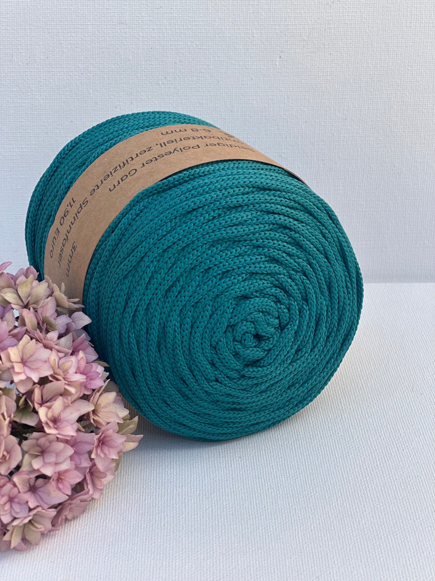 Polyester Garn | 100% Polyester | Stärke 3 mm, geflochten | Länge 100 Meter | Verschiedene Farben | OEKO-TEX zertifiziert