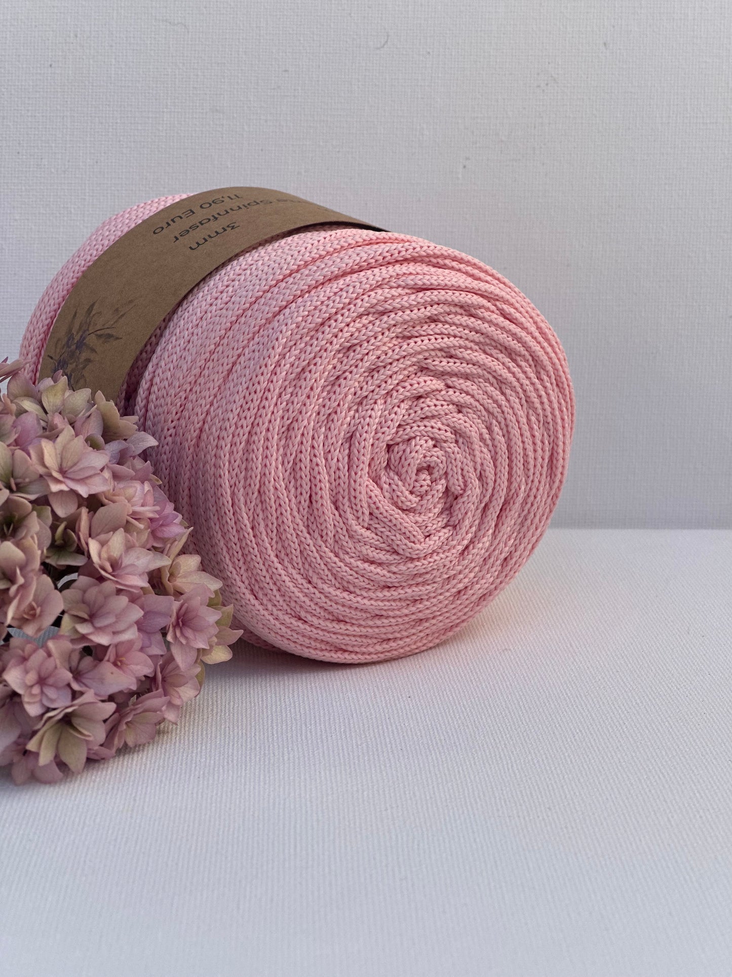 Polyester Garn | 100% Polyester | Stärke 3 mm, geflochten | Länge 100 Meter | Verschiedene Farben | OEKO-TEX zertifiziert