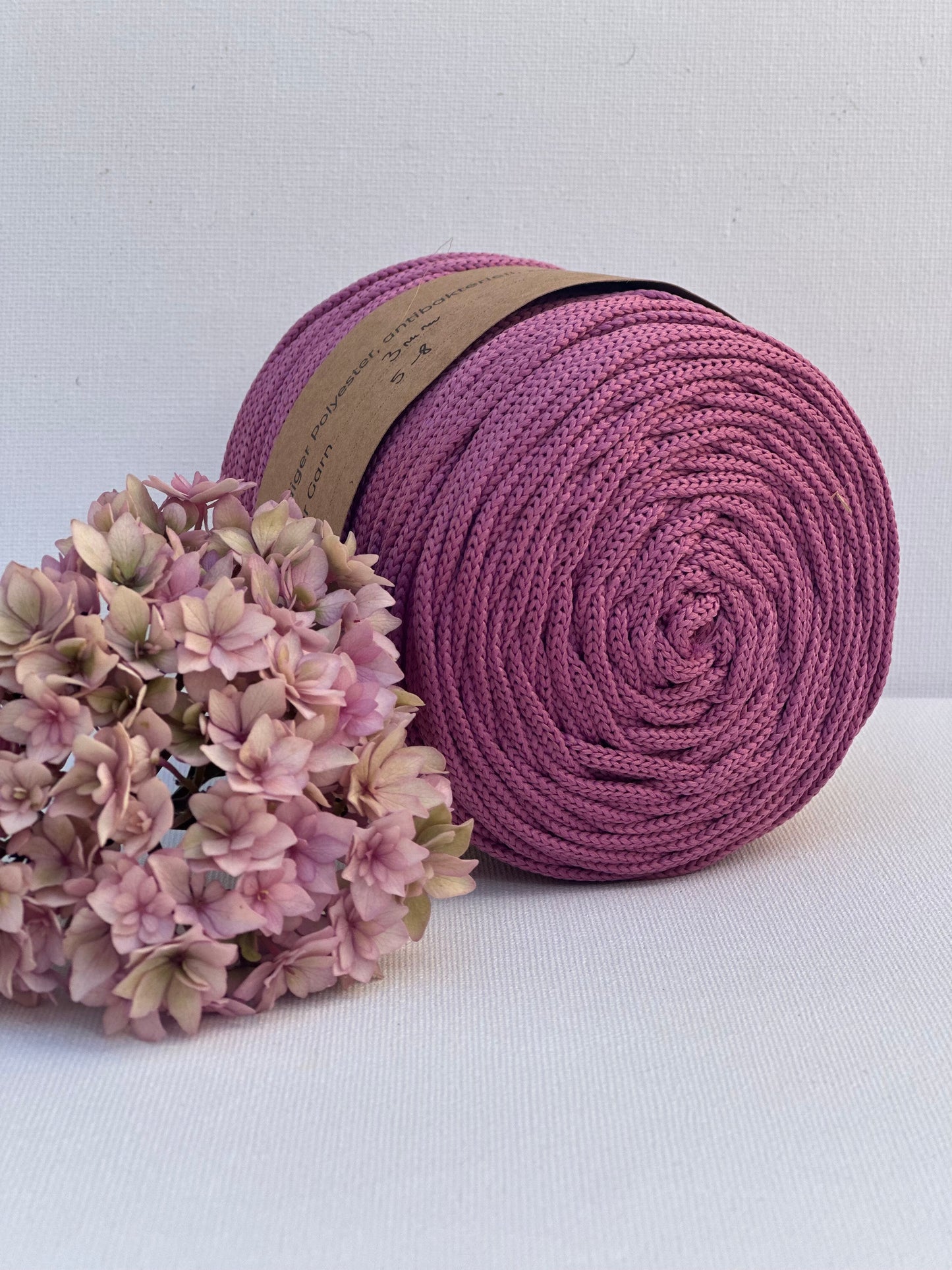 Polyester Garn | 100% Polyester | Stärke 3 mm, geflochten | Länge 100 Meter | Verschiedene Farben | OEKO-TEX zertifiziert