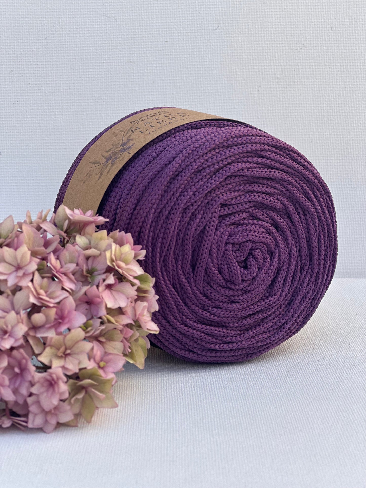 Polyester Garn | 100% Polyester | Stärke 3 mm, geflochten | Länge 100 Meter | Verschiedene Farben | OEKO-TEX zertifiziert