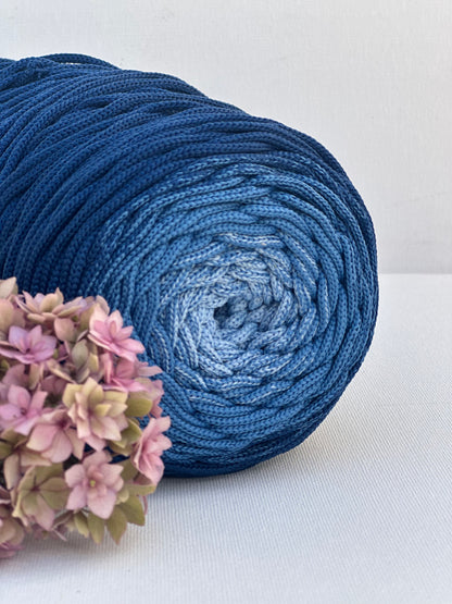 Polyestergarn | Ombre mit Farbverlauf | Stärke 3 mm | Länge 260 Meter | Verschiedene Farben