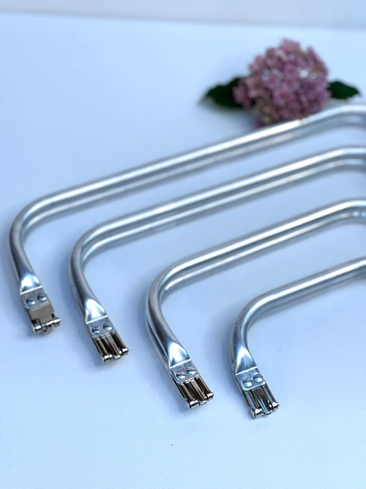 Clutch-Verschluss aus Aluminium – Taschenrahmen – 4 Größen