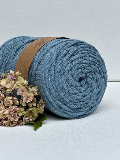 Flechtkordel Premium | 100% Baumwolle | Stärke 5 mm, geflochten | Länge 100 Meter | Verschiedene Farben