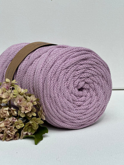 Flechtkordel Premium | 100% Baumwolle | Stärke 5 mm, geflochten | Länge 100 Meter | Verschiedene Farben