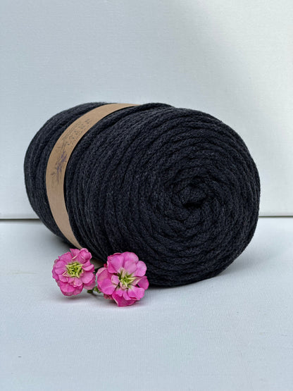 Flechtkordel Premium | 100% Baumwolle | Stärke 5 mm, geflochten | Länge 100 Meter | Verschiedene Farben