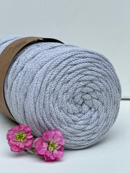 Flechtkordel Premium | 100% Baumwolle | Stärke 5 mm, geflochten | Länge 100 Meter | Verschiedene Farben