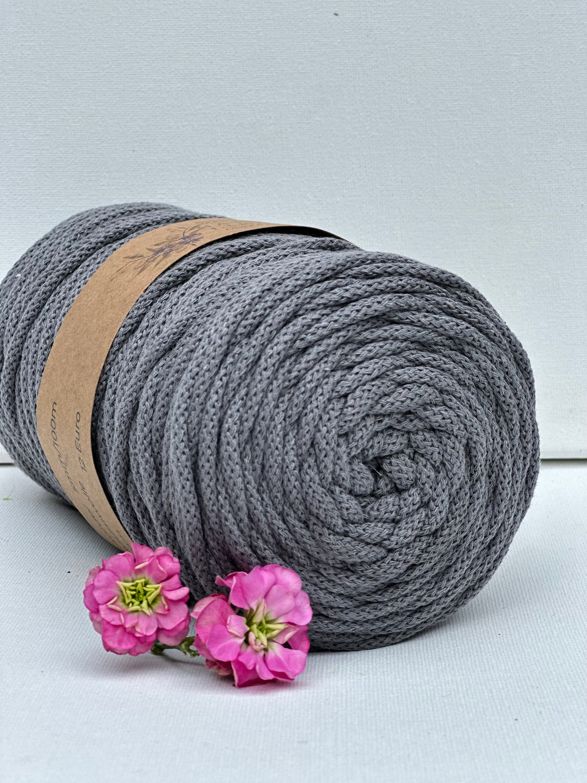 Flechtkordel Premium | 100% Baumwolle | Stärke 5 mm, geflochten | Länge 100 Meter | Verschiedene Farben
