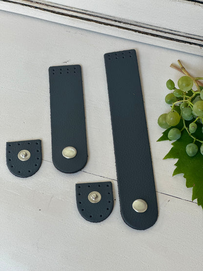 Taschenverschluss mit Druckknopf zum Annähen