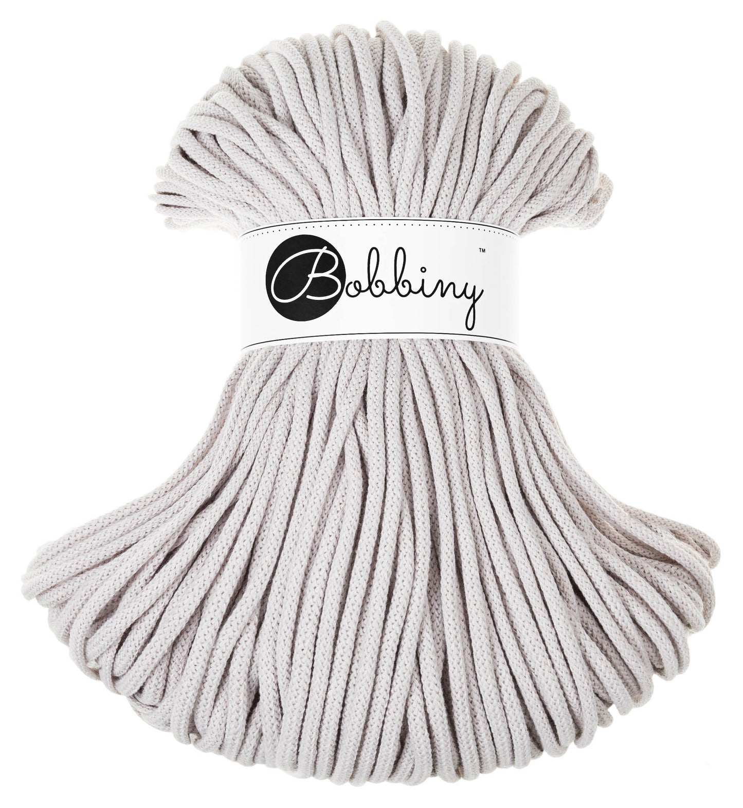 Flechtkordel BOBBINY | 100% Baumwolle | Stärke 5 mm, geflochten | Länge 100 Meter | Verschiedene Farben