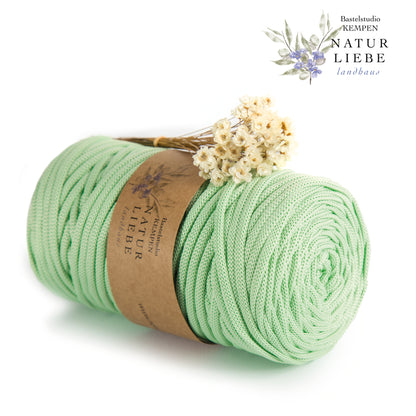 Makramee Garn | 100% Polyester | Stärke 5 mm, geflochten | Länge 100 Meter | Verschiedene Farben | OEKO-TEX zertifiziert