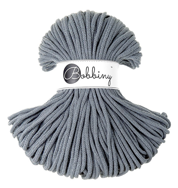 Flechtkordel BOBBINY | 100% Baumwolle | Stärke 5 mm, geflochten | Länge 100 Meter | Verschiedene Farben