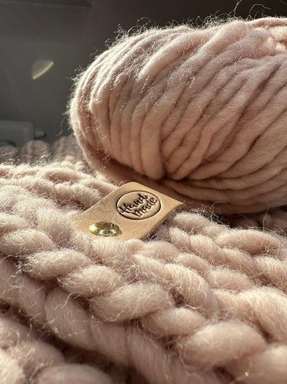 10x Label aus Leder "Handmade" | Naturleder Etikett | Mit Schrauben | Verschiedene Designs