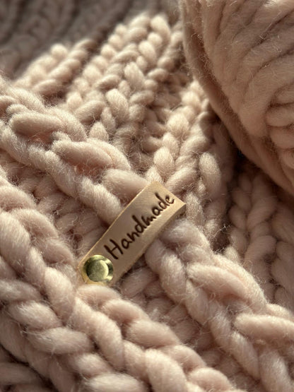10x Label aus Leder "Handmade" | Naturleder Etikett | Mit Schrauben | Verschiedene Designs