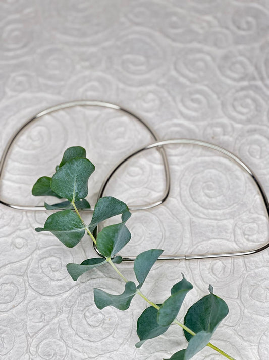 Taschengriffe aus Metall | 14 cm | Halbrund | 2er-Set