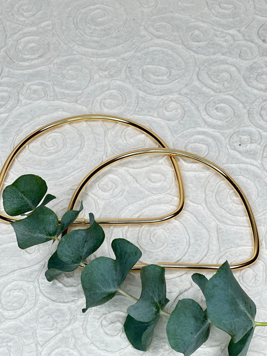 Taschengriffe aus Metall | 14 cm | Halbrund | 2er-Set