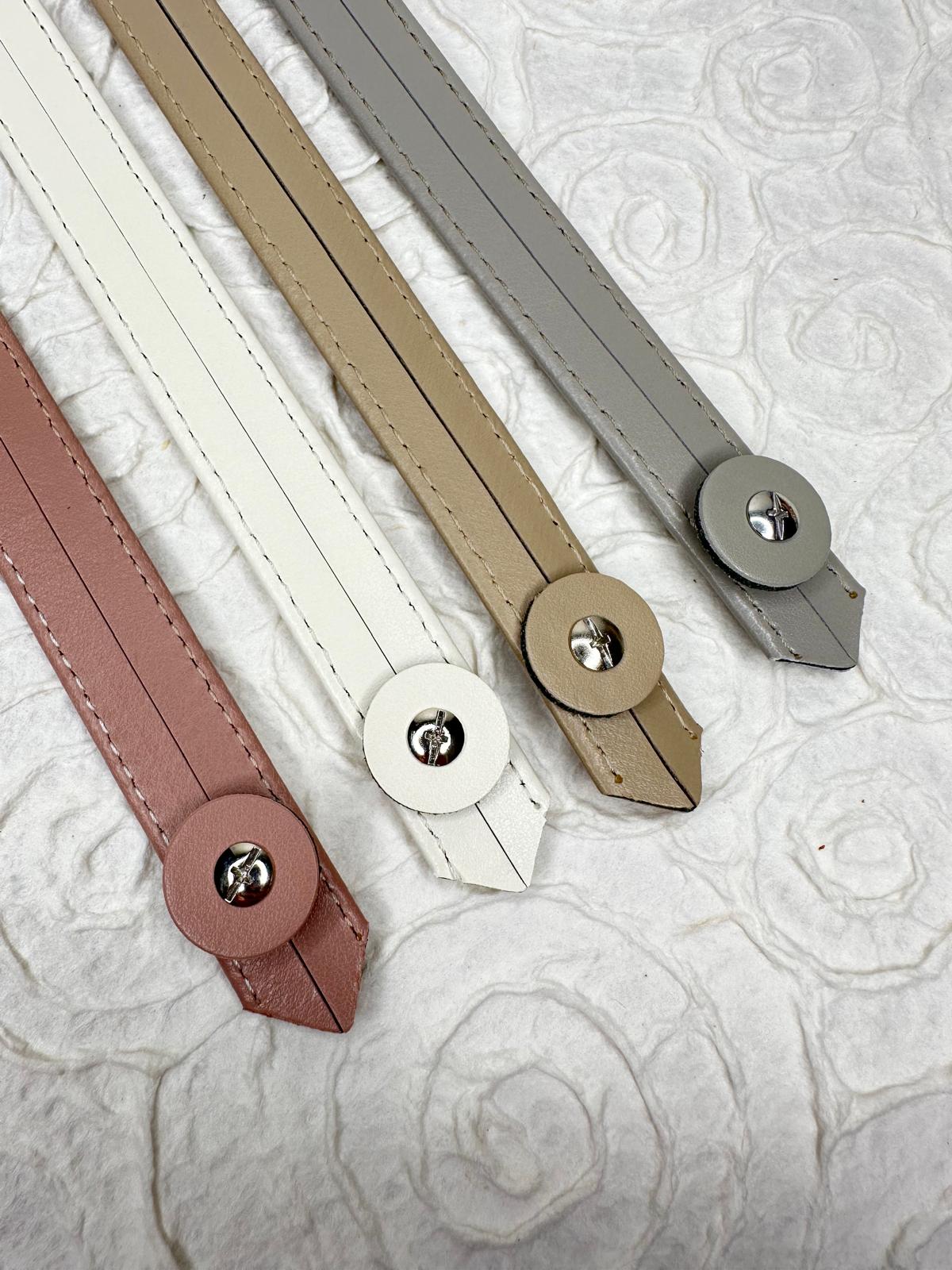 Kunstledergriff / -henkel | Mit Schrauben | 33 cm / 2 cm | Für Taschen und Körbe