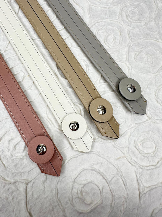 Kunstledergriff / -henkel | Mit Schrauben | 33 cm / 2 cm | Für Taschen und Körbe