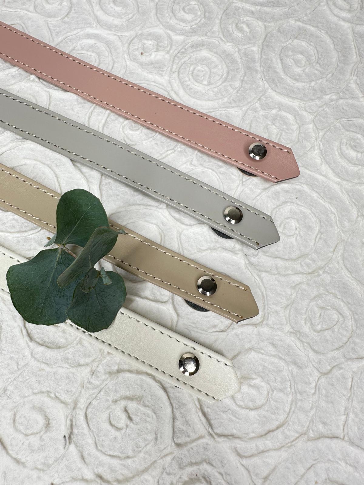 Kunstledergriff / -henkel | Mit Schrauben | 33 cm / 2 cm | Für Taschen und Körbe