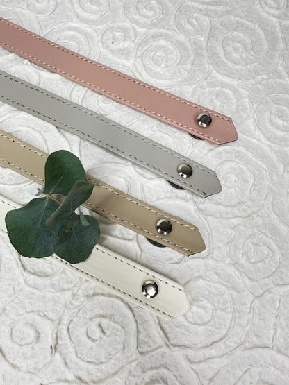 Kunstledergriff / -henkel | Mit Schrauben | 33 cm / 2 cm | Für Taschen und Körbe