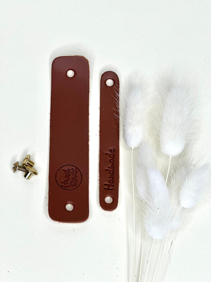 Leder Label Handmade – Naturleder | 10 Stück
