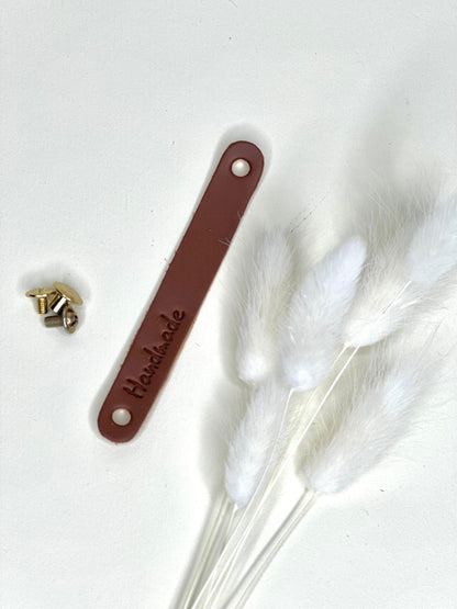 Leder Label Handmade – Naturleder | 10 Stück