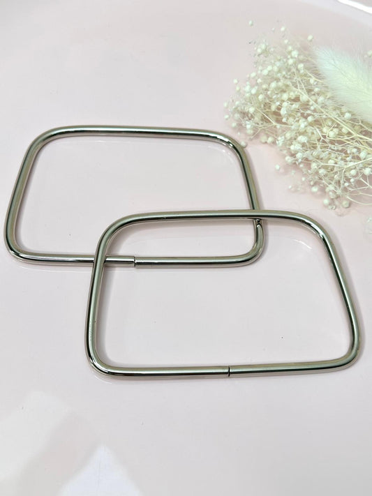 Kleine Metall-Taschengriffe | 7 x 11 cm | 2 Stück